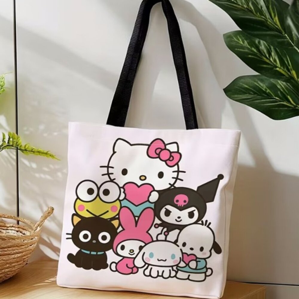 SANRIO‎ Hello Kitty & Friends White Tote Bag (BRAND-NEW & SUPER CUTE!)
